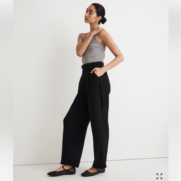 🍂NWOT Madewell The Rosedale High-Rise Straight Pant in Crepe - Picture 1 of 11